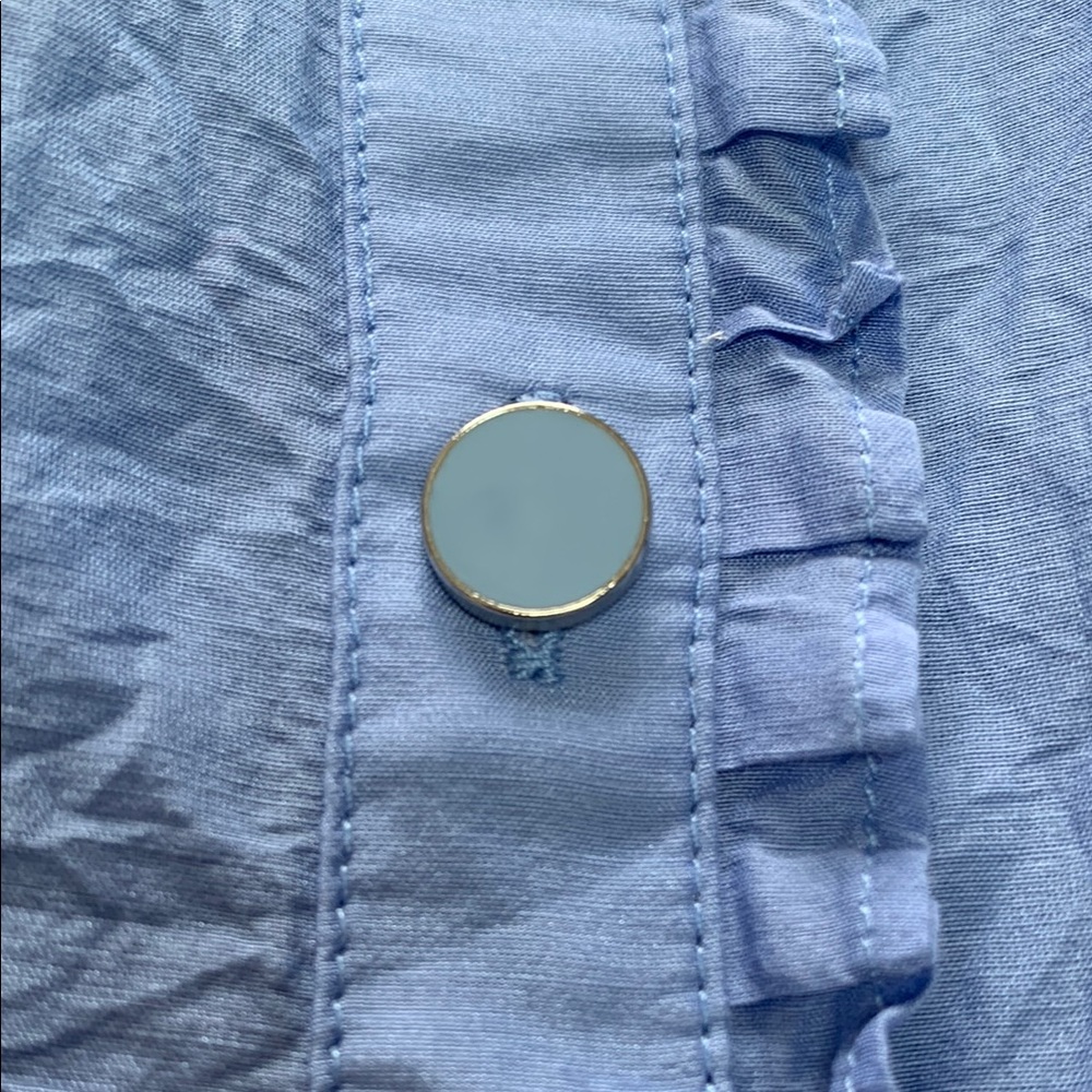 J. Crew Ruffle Button-Up Blouse - Purple - Picture 10 of 10